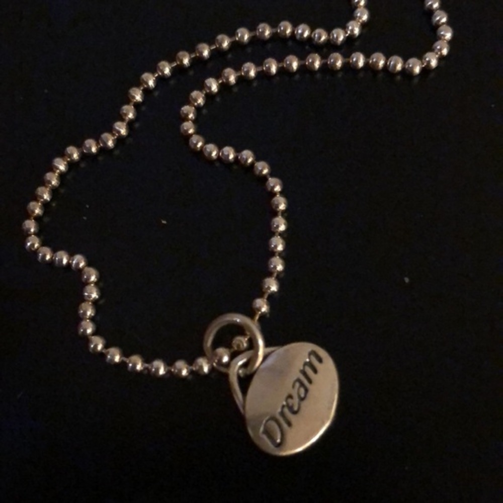 New “Dream” charm 925 Sterling silver necklace